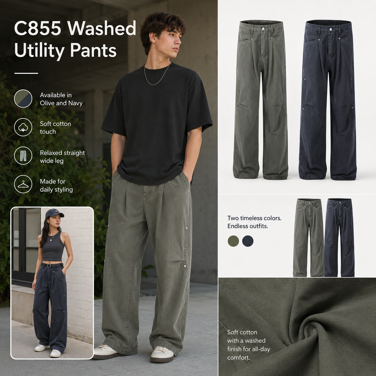 Washed Wide-Leg Utility Trousers - C855-detail-waist.png