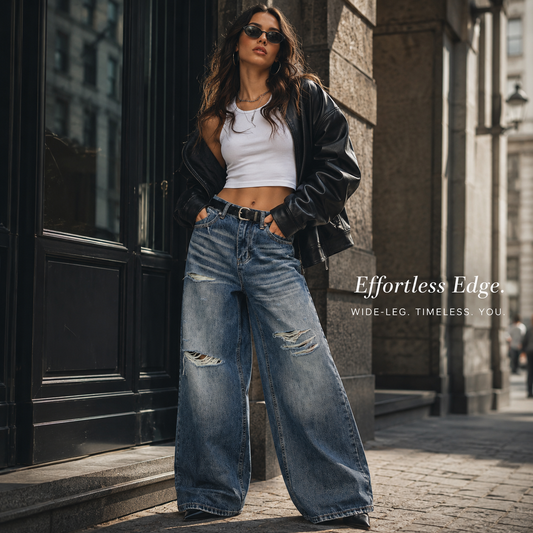 Washed Blue Distressed Wide-Leg Jeans - G60002-front-human.png
