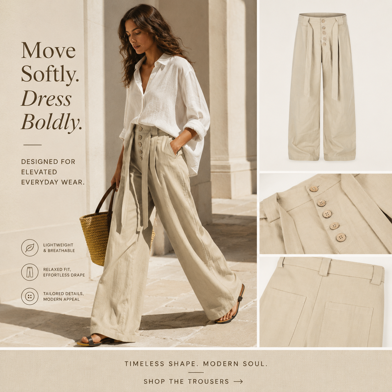 Button-Front Belted Wide-Leg Trousers - C1007-back-human.png