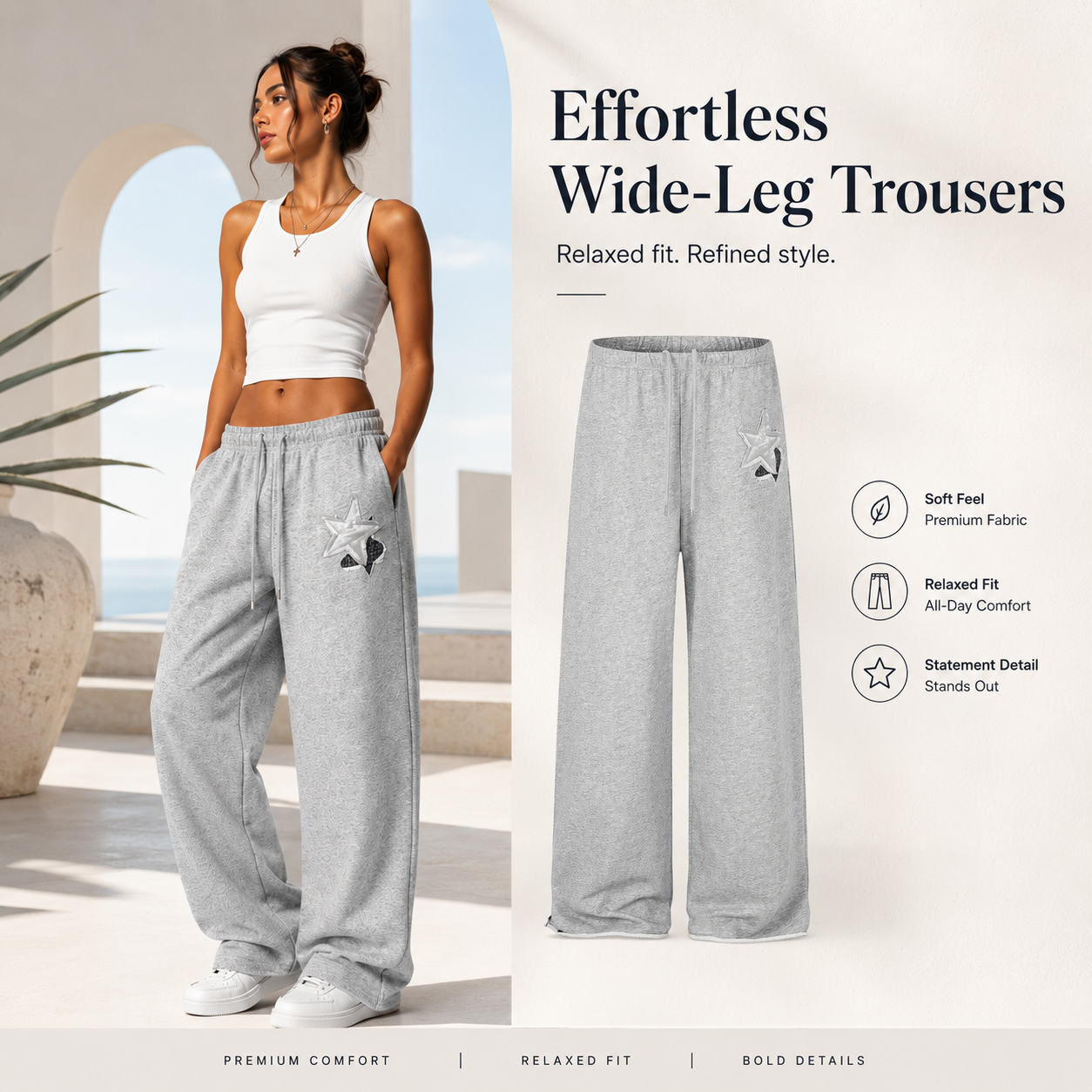 Star Applique Wide-Leg Sweatpants - C1009-front-human.png