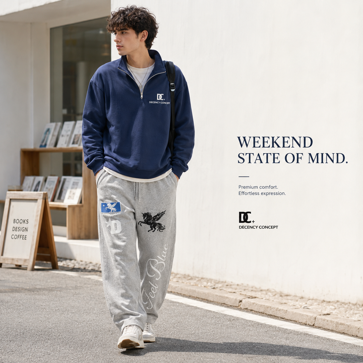 Graphic Patch Wide-Leg Sweatpants - C1015-back-human.png