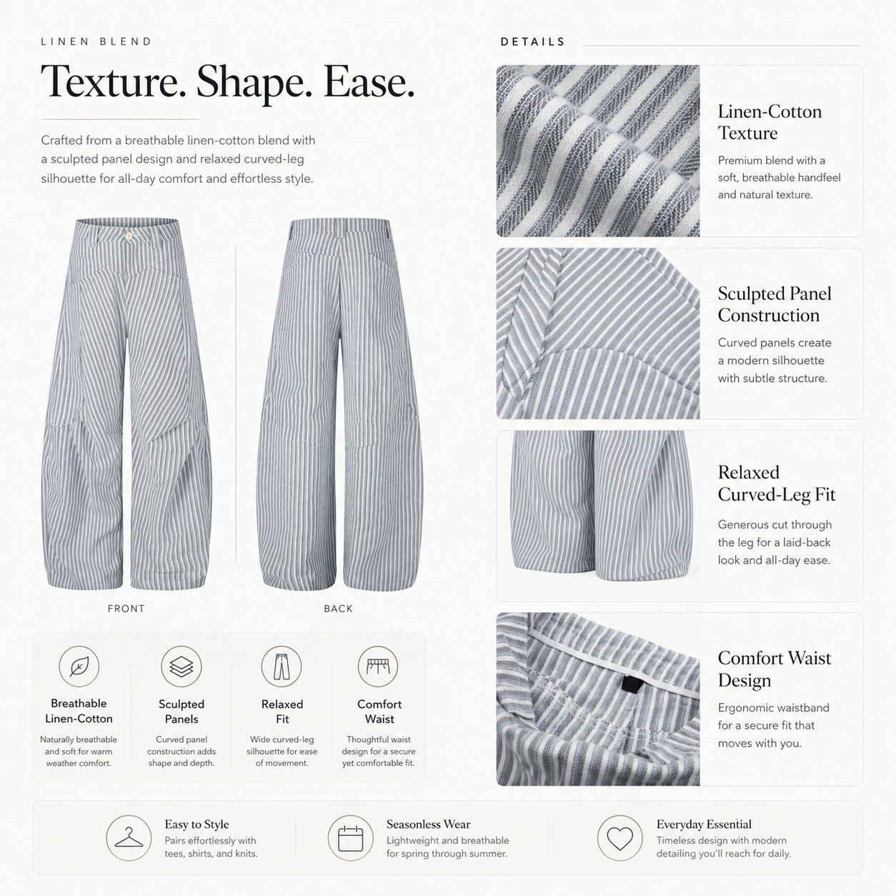 Striped Linen-Blend Curved Wide-Leg Pants - C1018-back-human.png