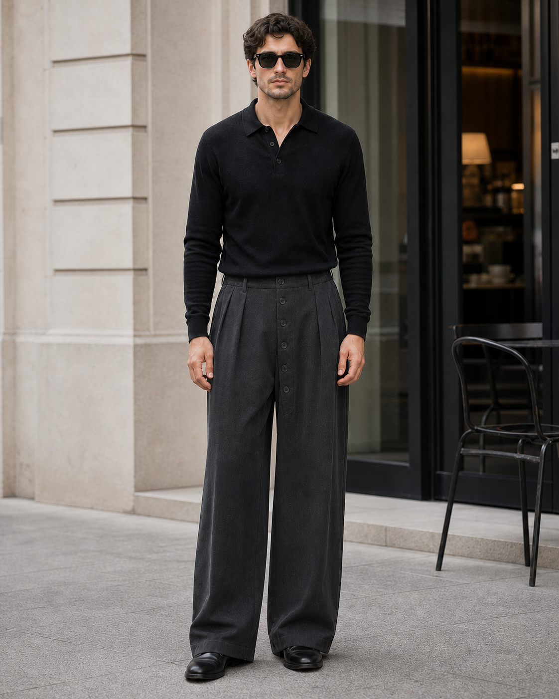 Button Detail Wide-Leg Trousers - C832-front-human-v1.png