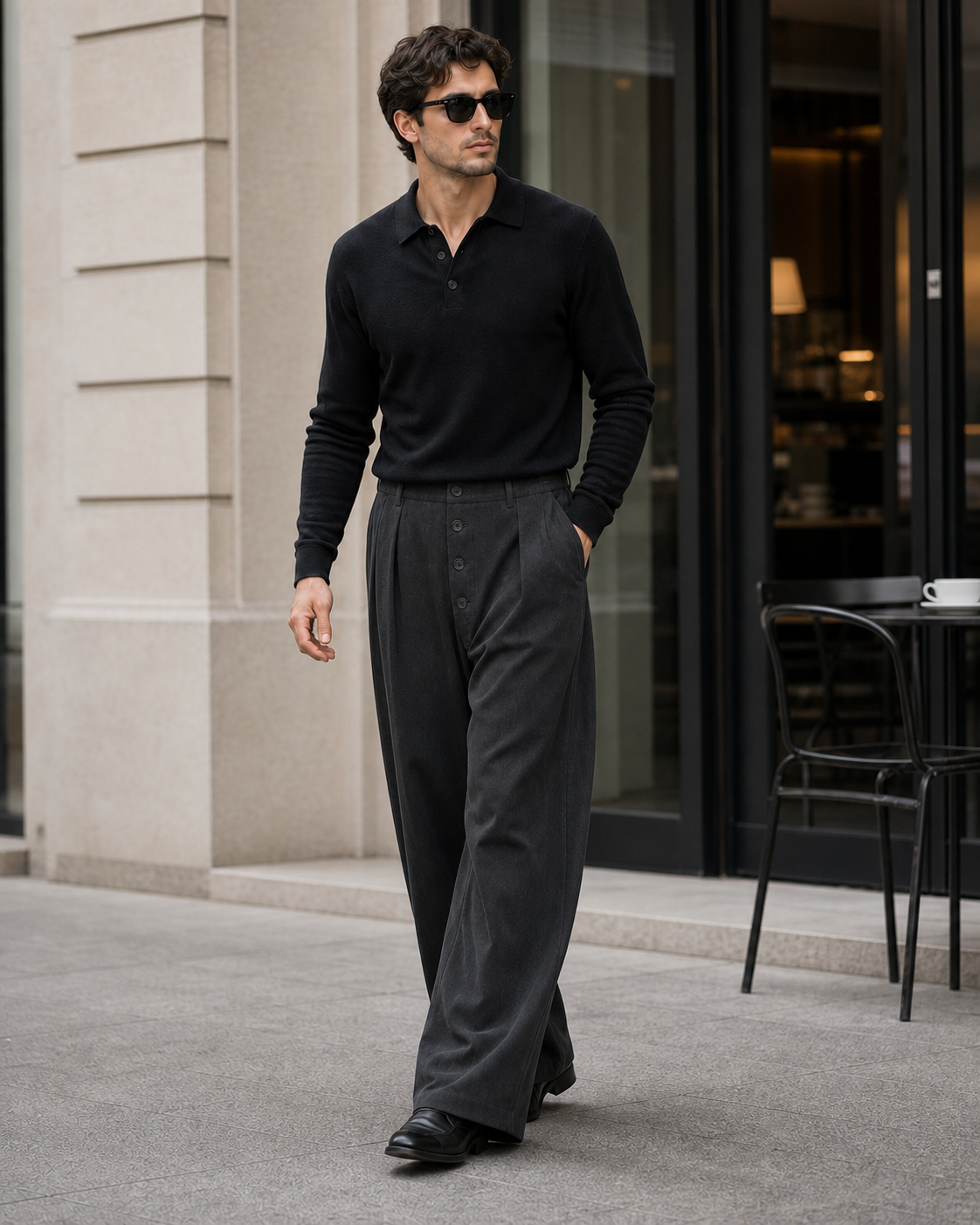 Button Detail Wide-Leg Trousers - C832-motion-human-v1.png