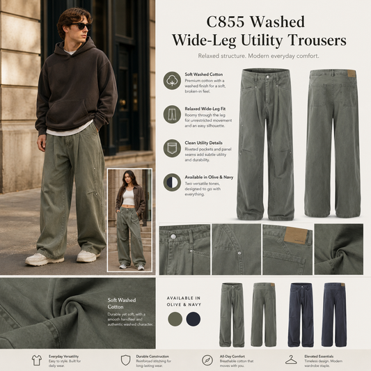 Washed Wide-Leg Utility Trousers - C855-main.png