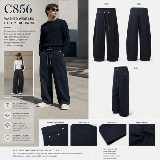 Washed Wide-Leg Utility Trousers with Drawstring - C856-main.png