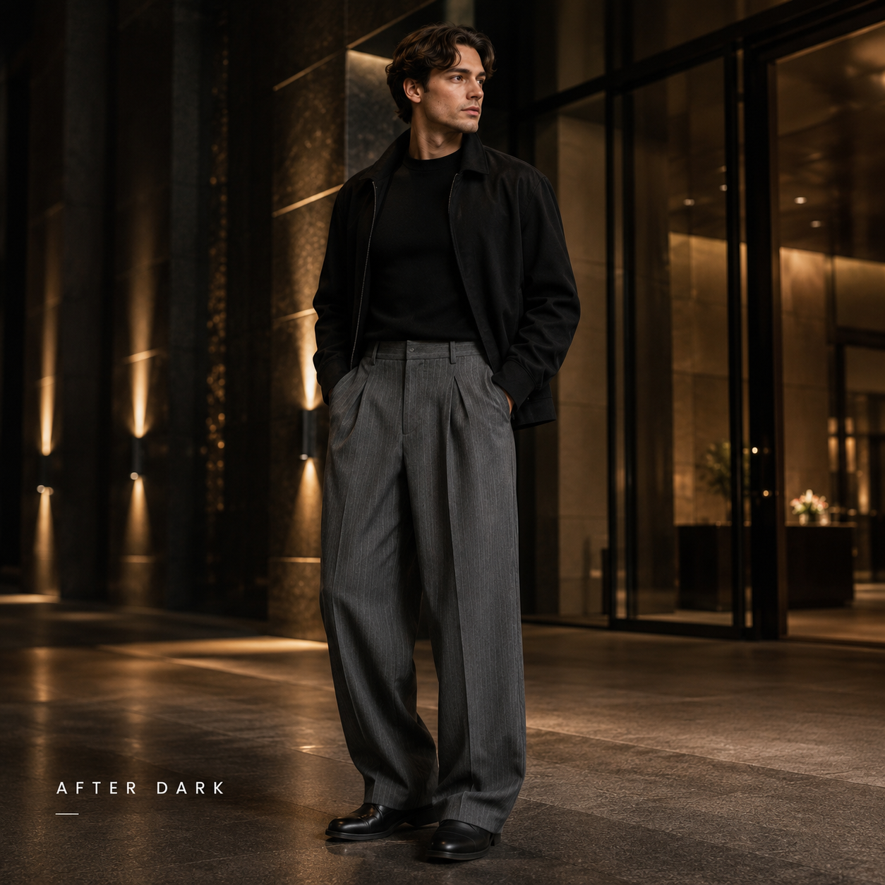 Pinstripe Wide-Leg Tailored Trousers - C923-night-human.png