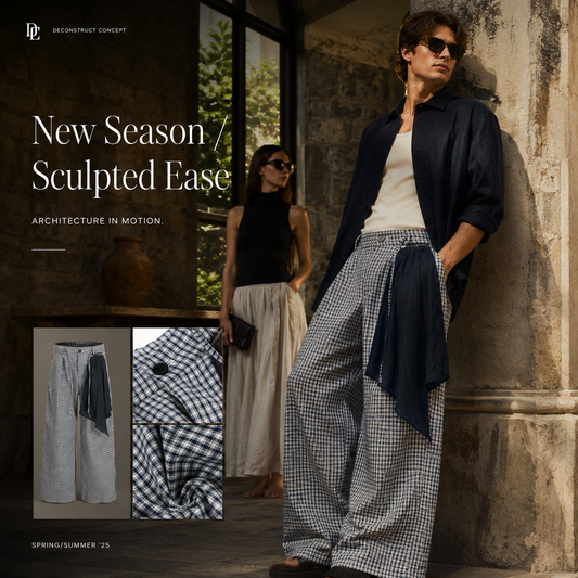 Micro-Check Draped Wide-Leg Pants - C929-night-human.png
