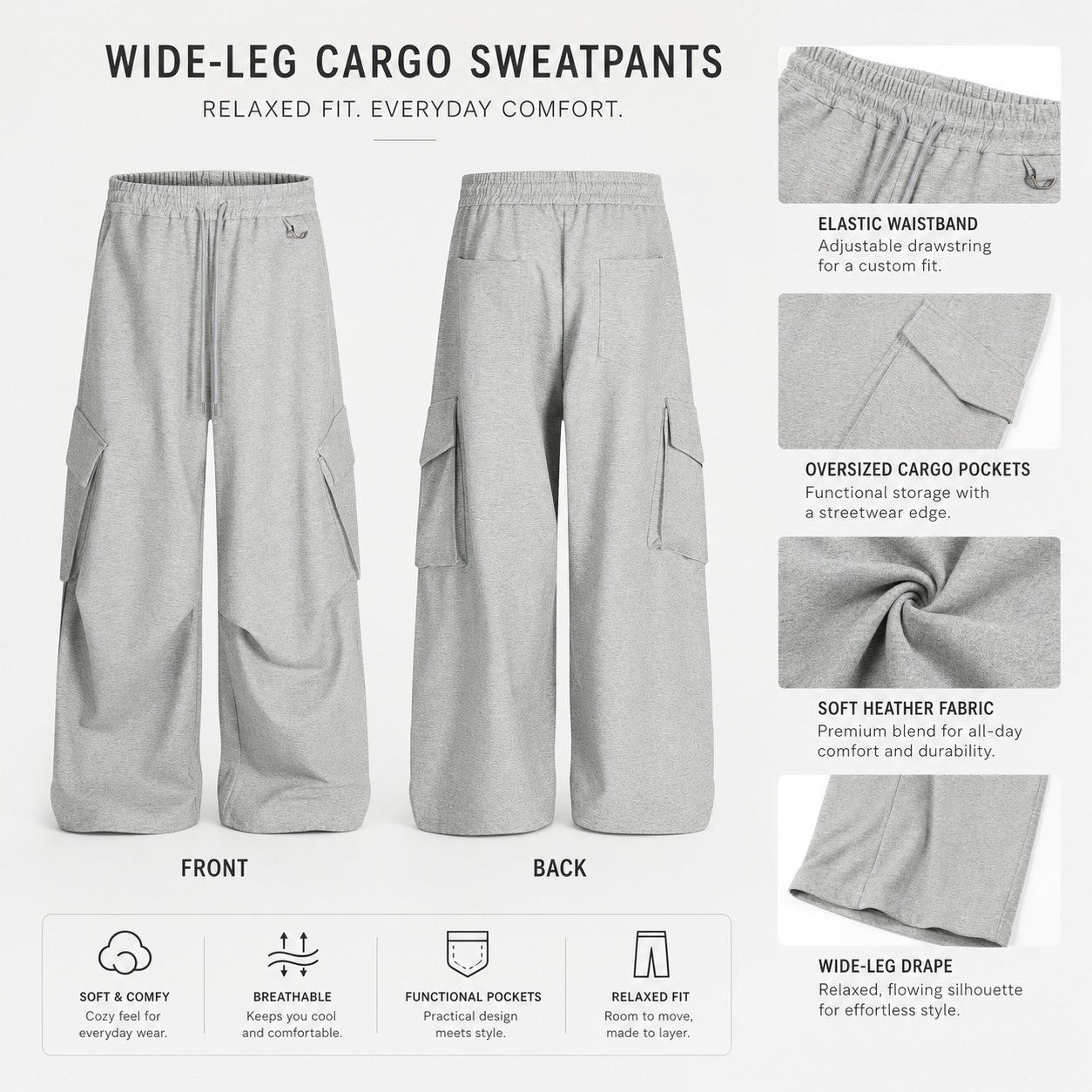 Relaxed Cargo Wide-Leg Sweatpants - C930-back.png
