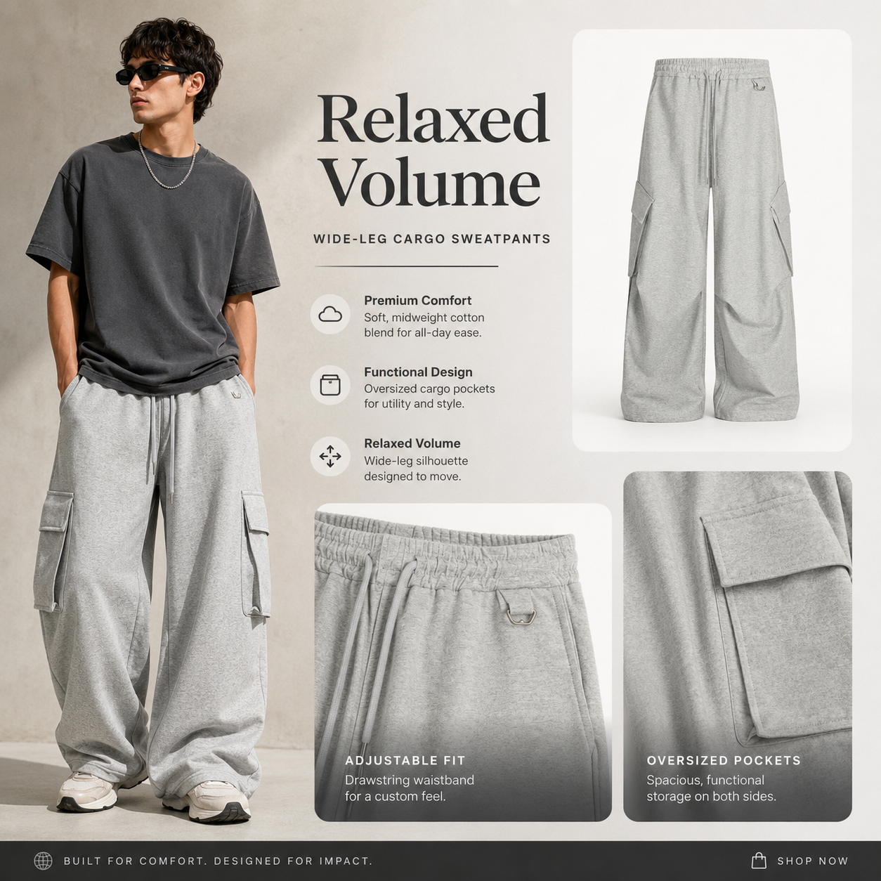 Relaxed Cargo Wide-Leg Sweatpants - C930-detail-cargo.png