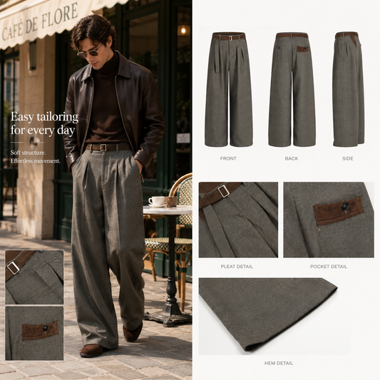 Heritage Wide-Leg Tailored Trousers - C933-back.png