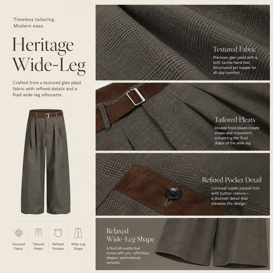 Heritage Wide-Leg Tailored Trousers - C933-detail-fabric.png