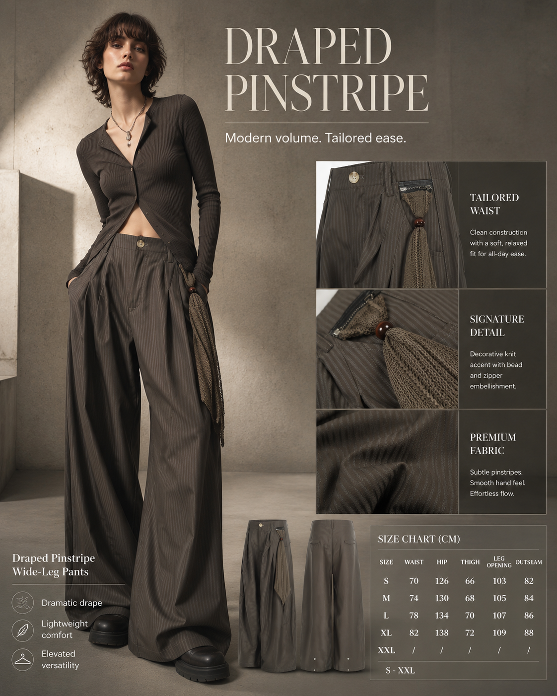 Asymmetric Drape Pinstripe Wide-Leg Trousers - C956-main.png