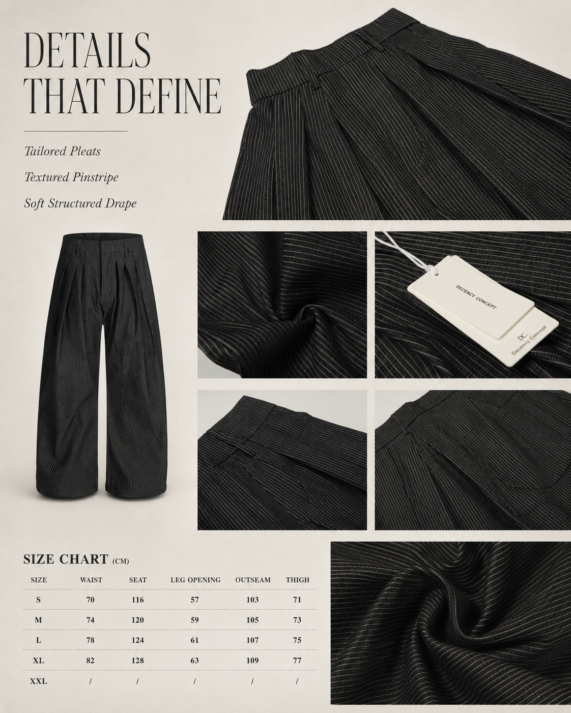 Pinstripe Curved-Leg Tailored Trousers - C957-detail-fabric.png