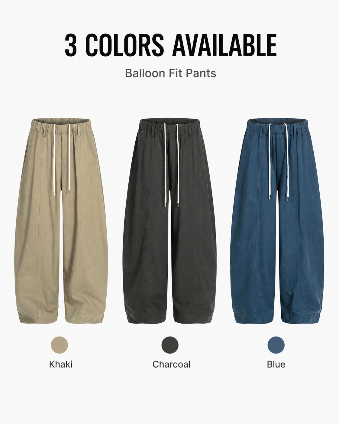 Elastic-Waist Balloon Wide-Leg Pants - C958-back.png