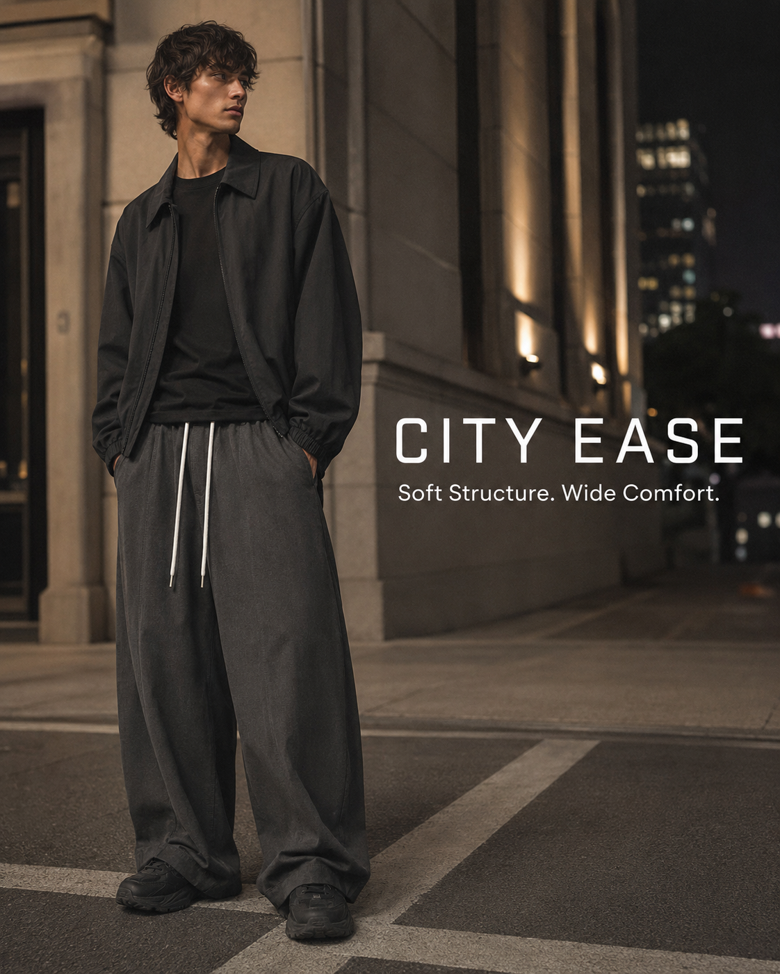 Elastic-Waist Balloon Wide-Leg Pants - C958-front.png