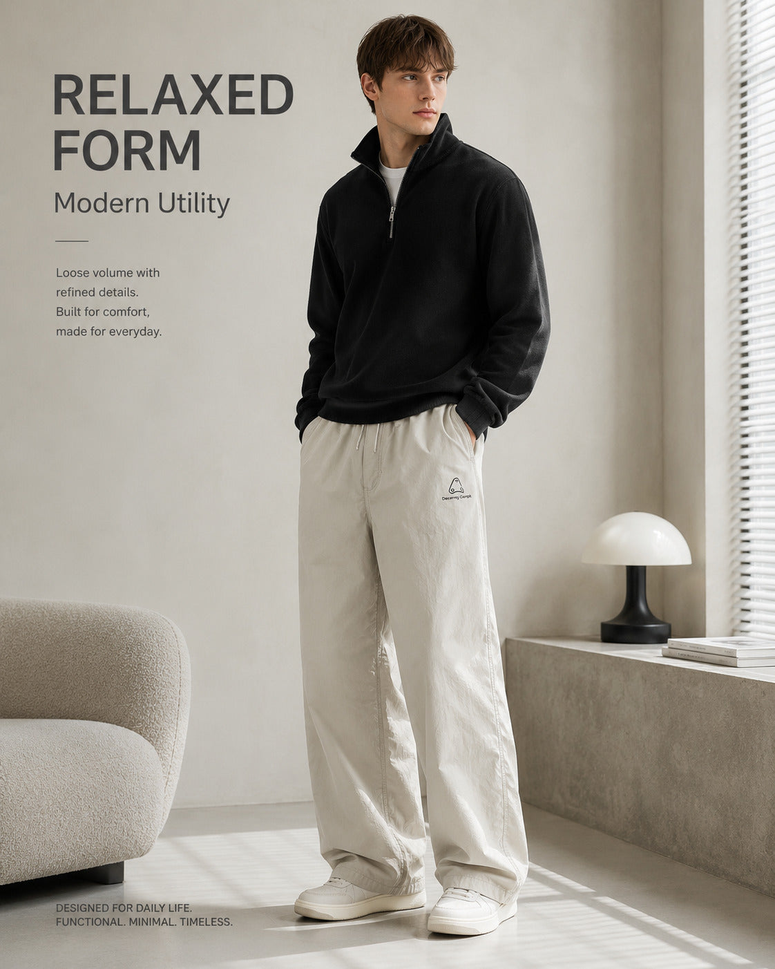 Lined Logo-Detail Wide-Leg Track Pants - C961-alternate-human.jpg