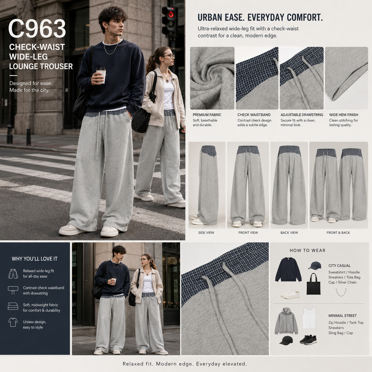 Check-Waist Wide-Leg Lounge Trousers - C963-detail-waist.png