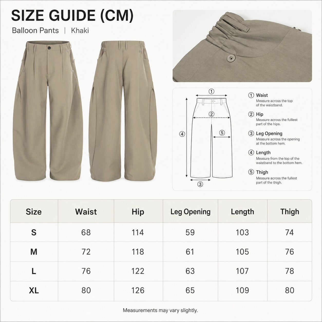 Side-Elastic Khaki Balloon Pants - C968-size-chart.jpg