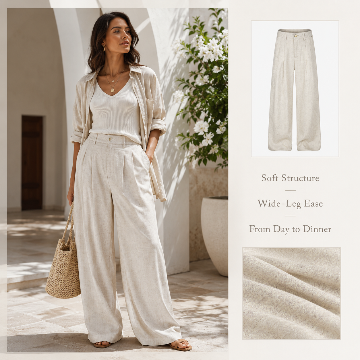 Lightweight Summer Wide-Leg Trousers - C988-detail-pocket.png