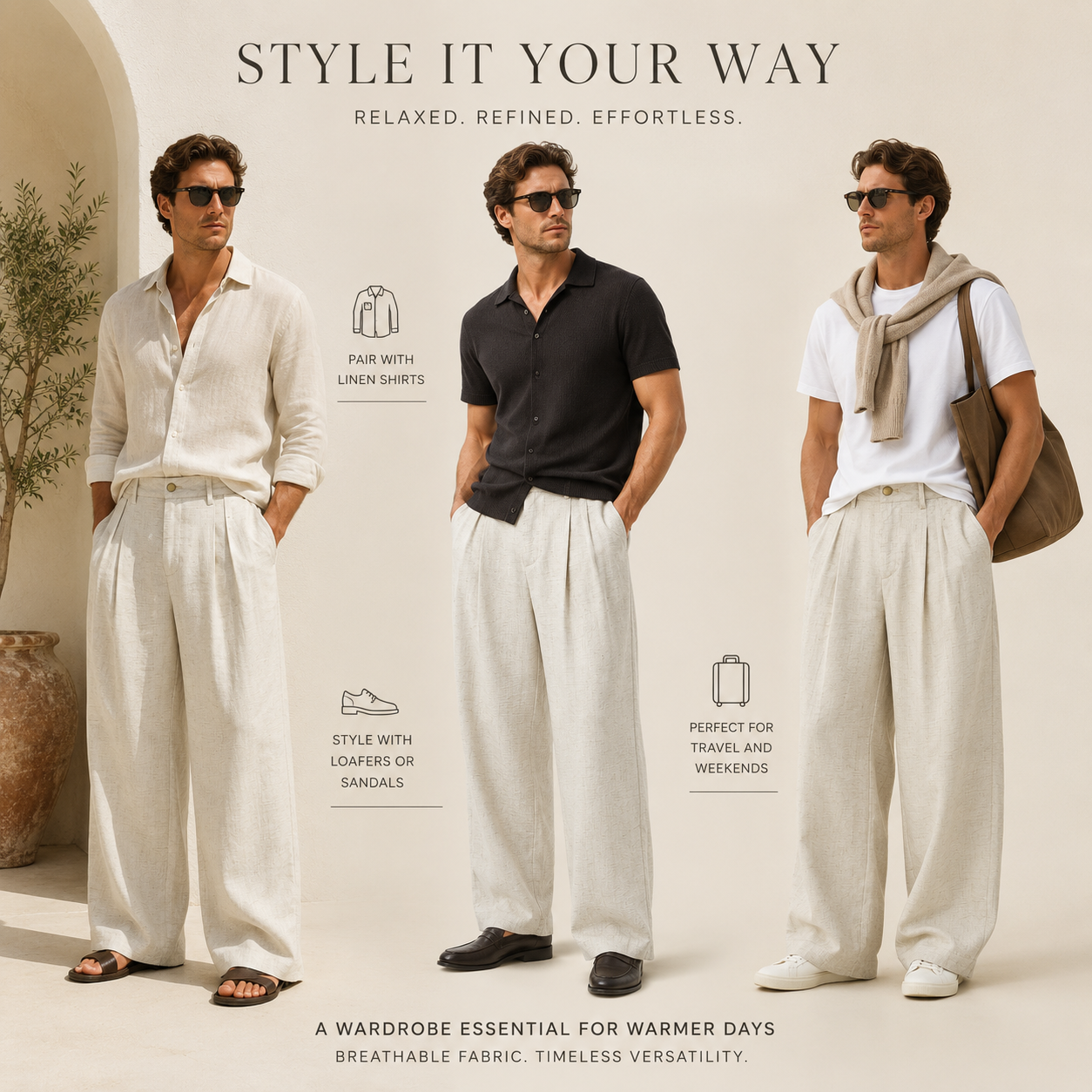 Lightweight Summer Wide-Leg Trousers - C988-detail-waist.png