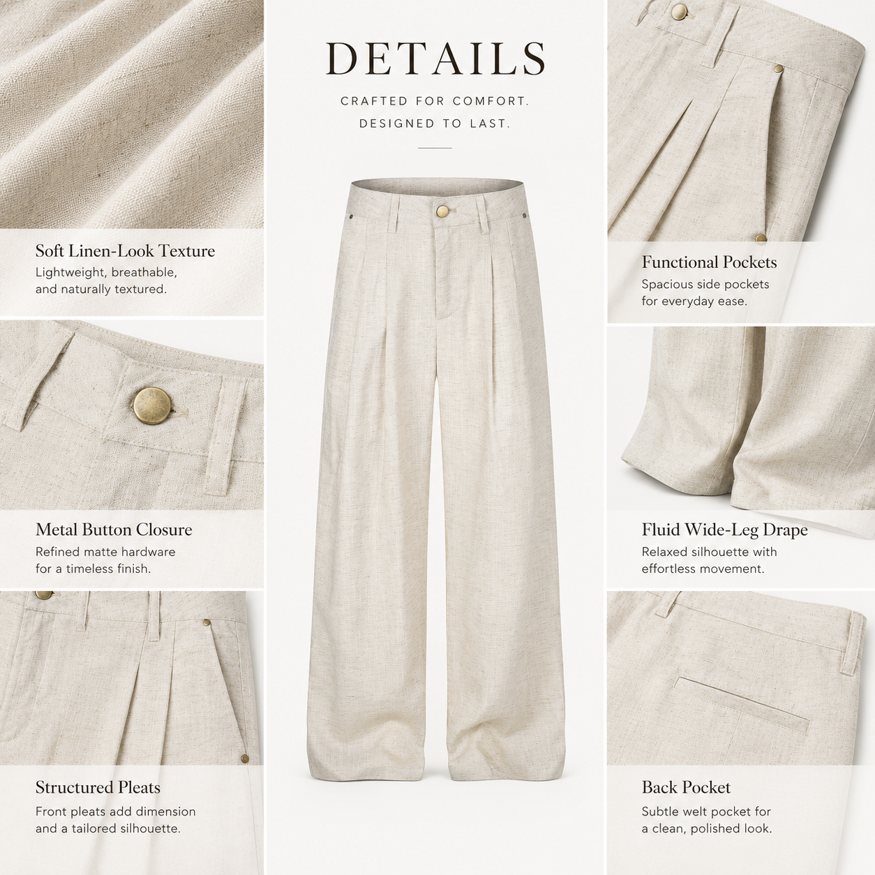 Lightweight Summer Wide-Leg Trousers - C988-side.png