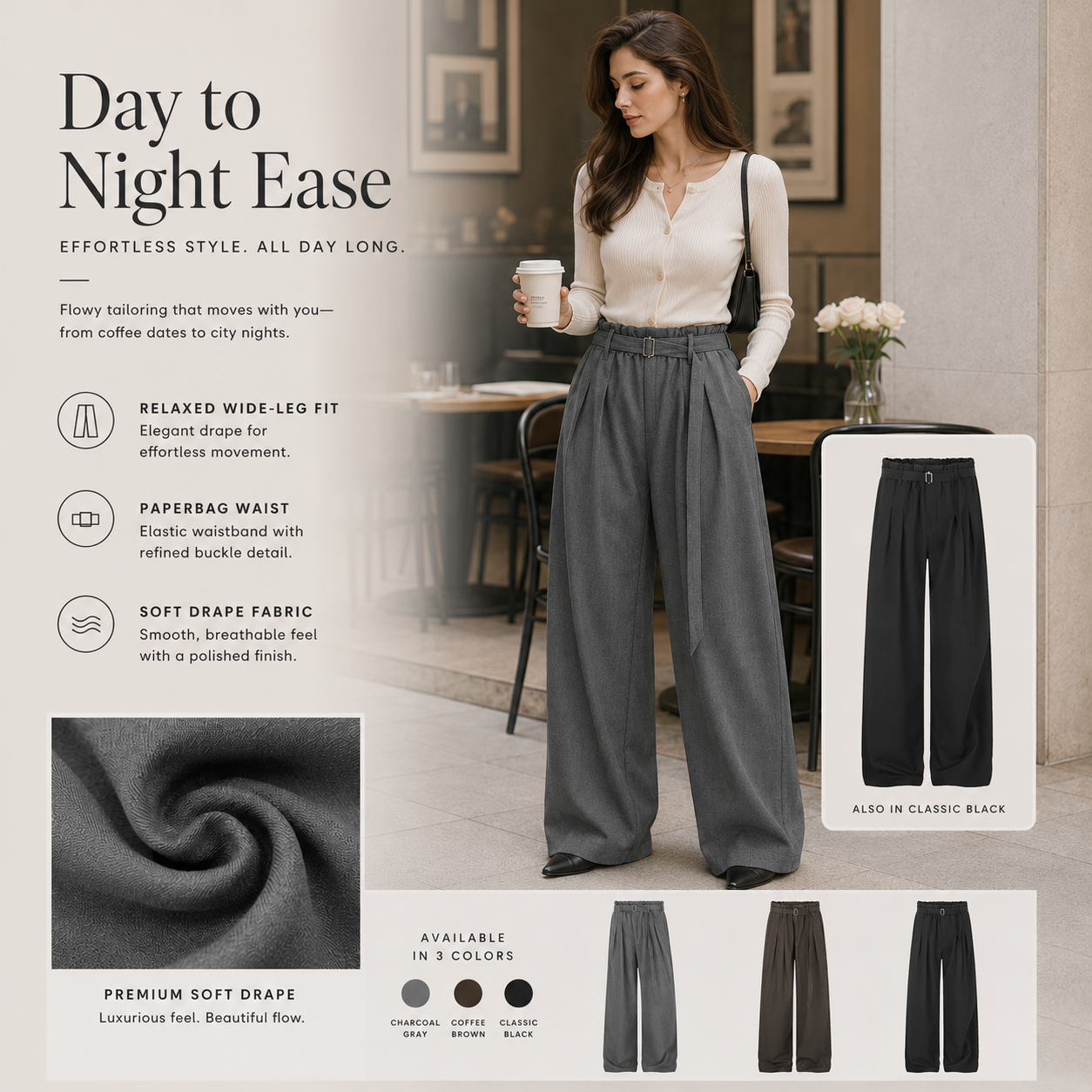 Belted Paperbag Wide-Leg Trousers - C992-detail-fabric.png