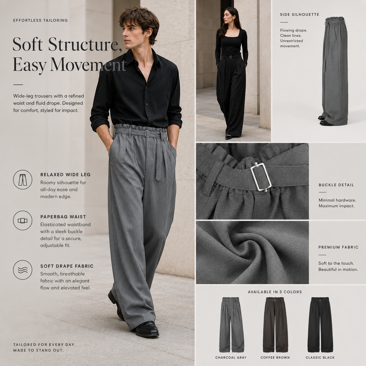 Belted Paperbag Wide-Leg Trousers - C992-side.png