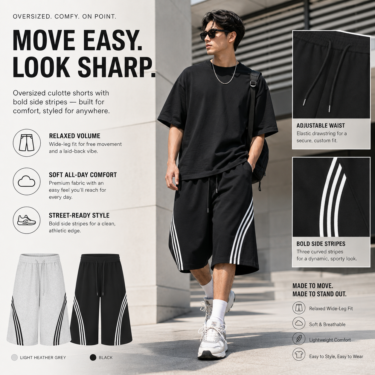 Triple-Stripe Wide-Leg Lounge Shorts - C995-side.png