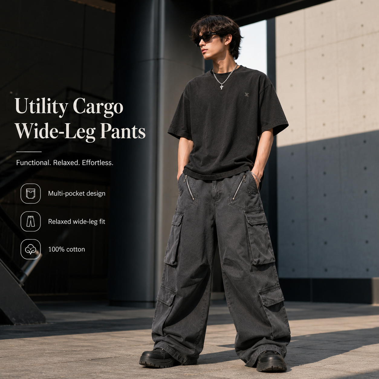 Multi-Zip Cargo Wide-Leg Pants - F9063-main-human.png