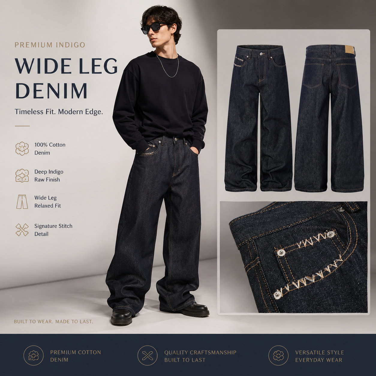 Dark Indigo Embroidered Wide-Leg Jeans - G60005-detail-fabric.png