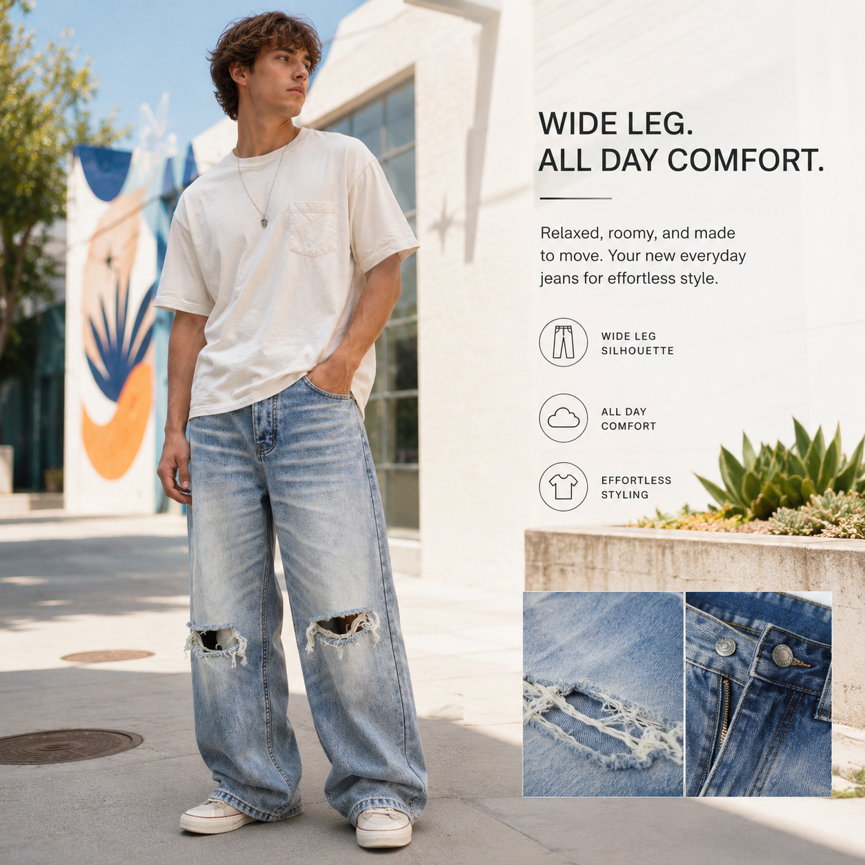 Distressed Light-Wash Wide-Leg Jeans - G60007-side-human.png
