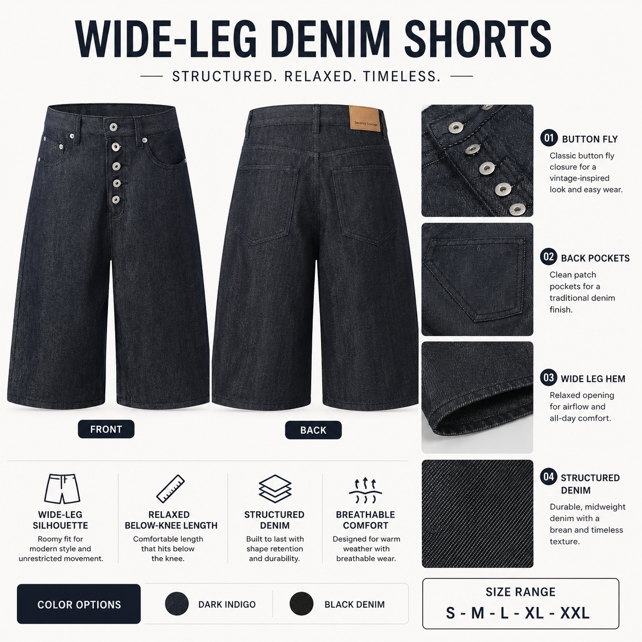 Button-Fly Wide-Leg Denim Shorts - G60008-back-human.png