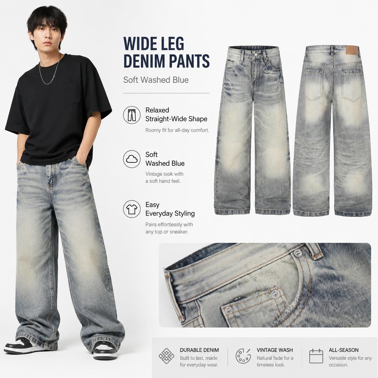Washed Blue Wide-Leg Denim Pants - G60012-detail-fabric.png