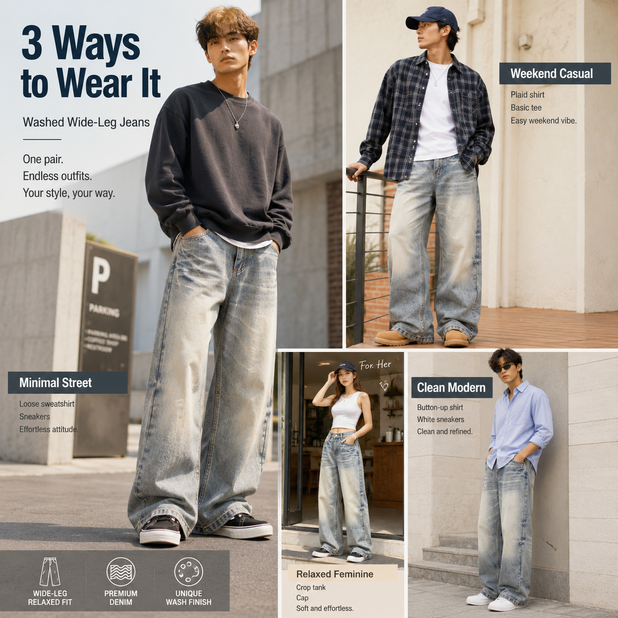 Washed Blue Wide-Leg Denim Pants - G60012-side-human.png