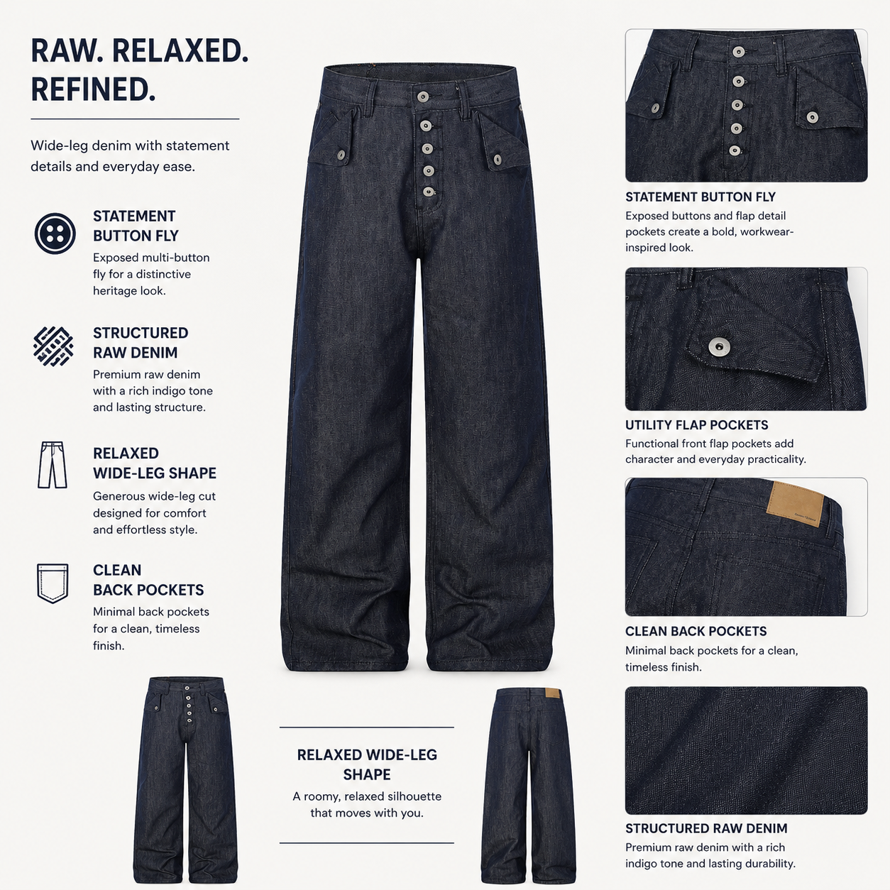 Raw Indigo Button-Fly Wide-Leg Jeans - G60017-back-human.png