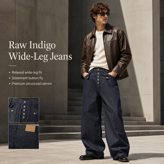 Raw Indigo Button-Fly Wide-Leg Jeans - G60017-main-human.png