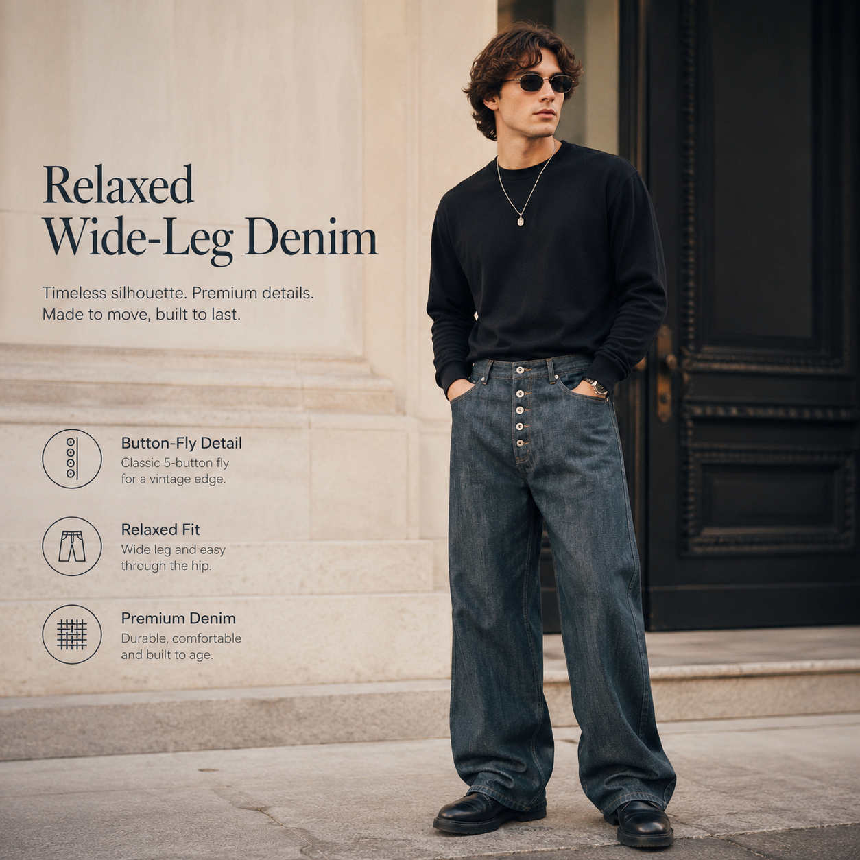 Button-Fly Relaxed Wide-Leg Jeans - G6063-main-human.png